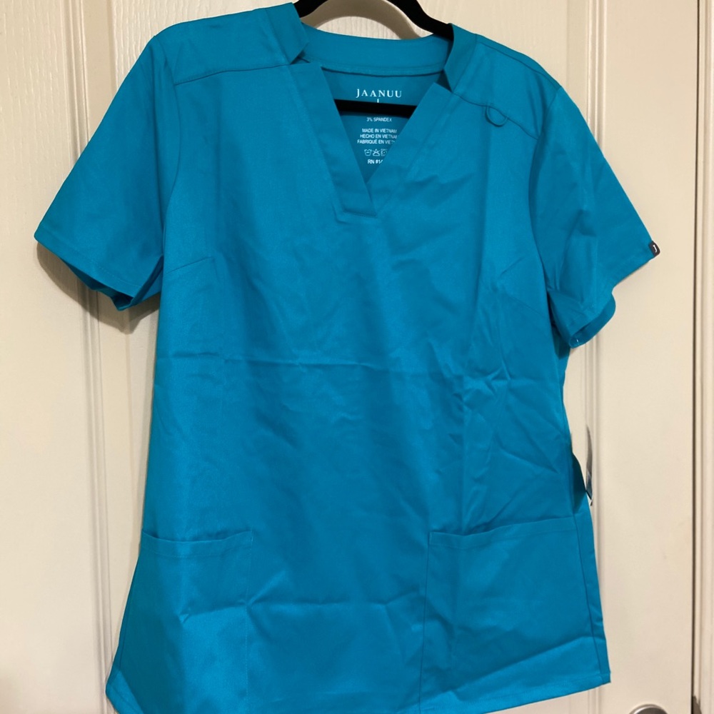 Teal scrub top